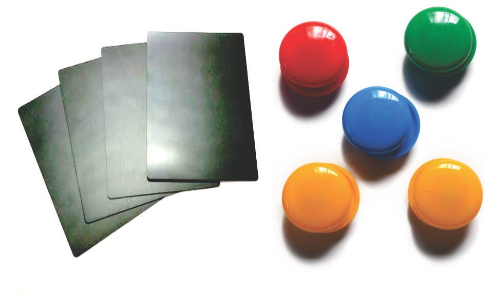 Magnetic Buttons & Flexible Sheet